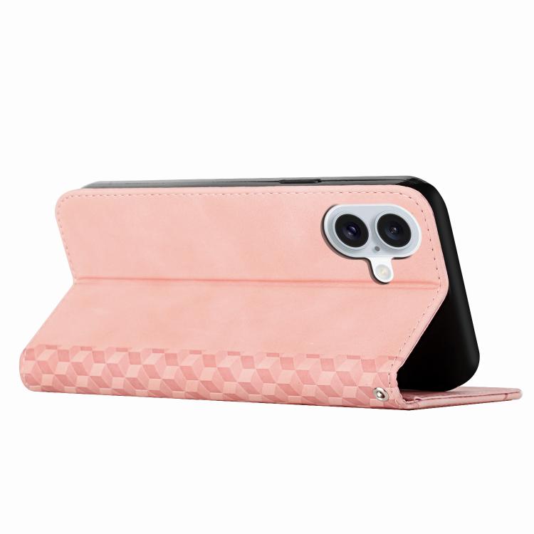 For iPhone 17 Diamond Splicing Skin Feel Magnetic Leather Phone Case
