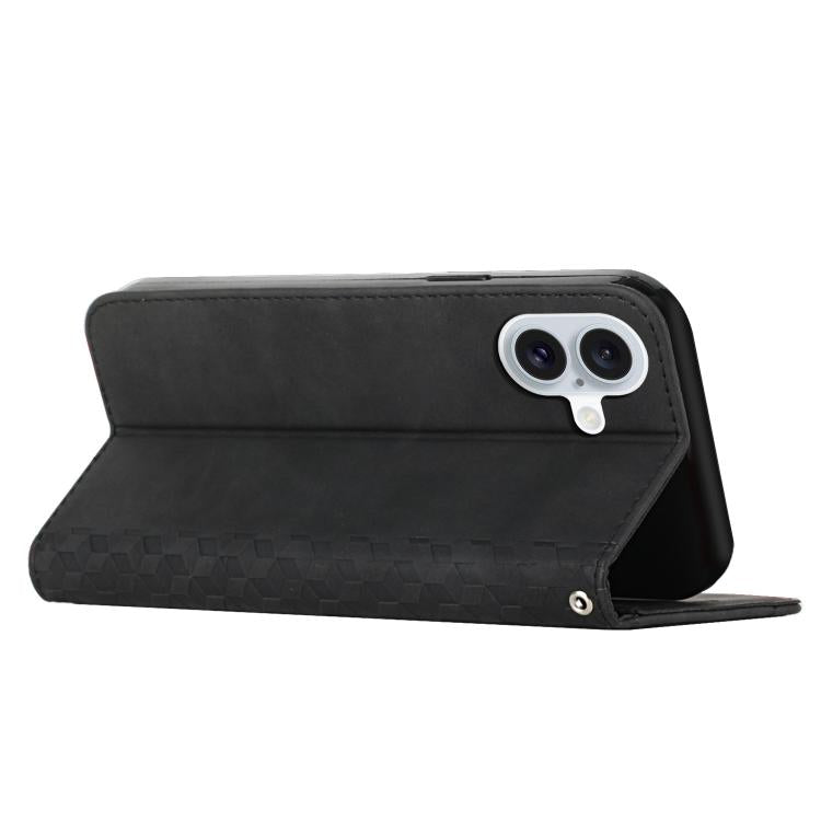 For iPhone 17 Diamond Splicing Skin Feel Magnetic Leather Phone Case