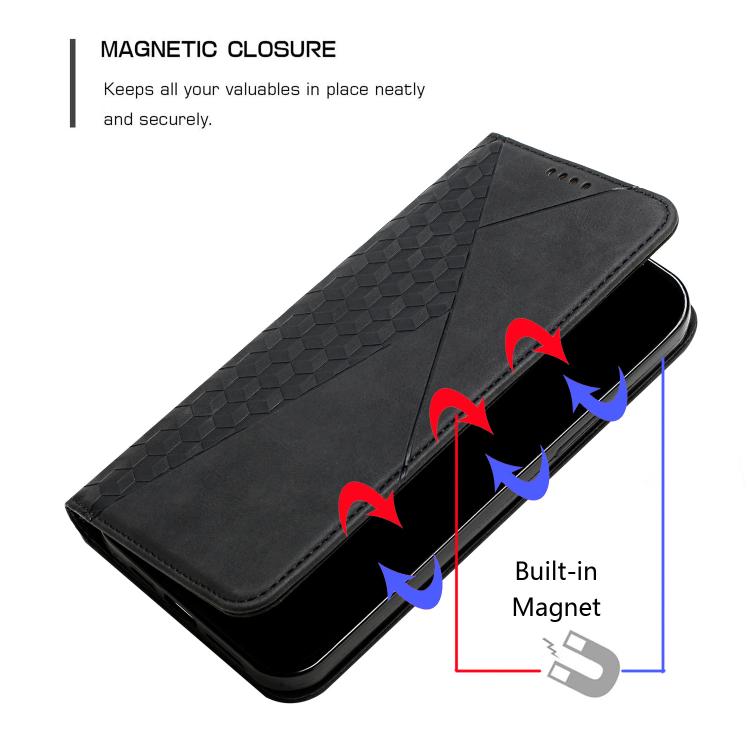 For iPhone Air Diamond Splicing Skin Feel Magnetic Leather Phone Case