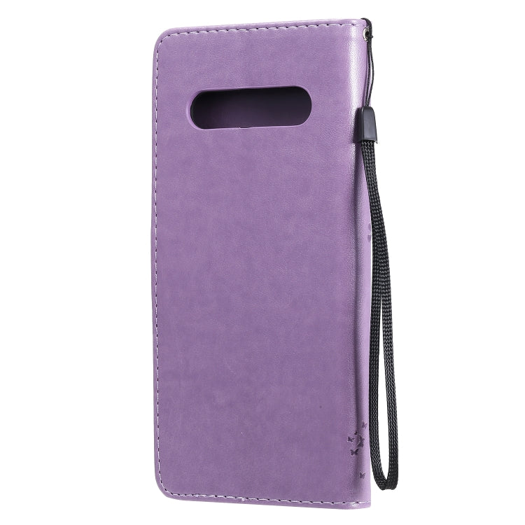 For LG V60 ThinQ 5G Tree & Cat Embossed Pattern Horizontal Flip Leather Case with Holder & Card Slots & Wallet & Lanyard