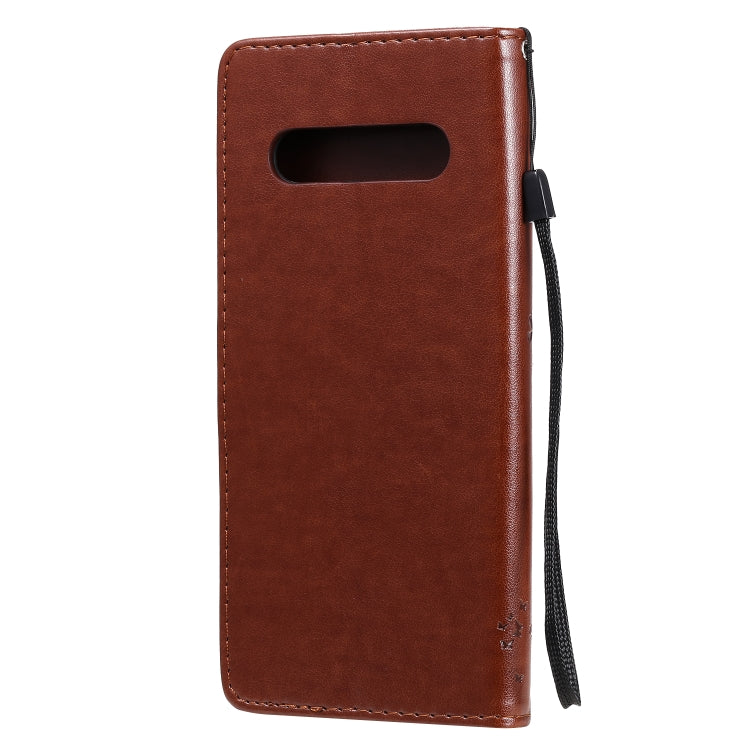For LG V60 ThinQ 5G Tree & Cat Embossed Pattern Horizontal Flip Leather Case with Holder & Card Slots & Wallet & Lanyard