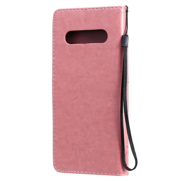 For LG V60 ThinQ 5G Tree & Cat Embossed Pattern Horizontal Flip Leather Case with Holder & Card Slots & Wallet & Lanyard