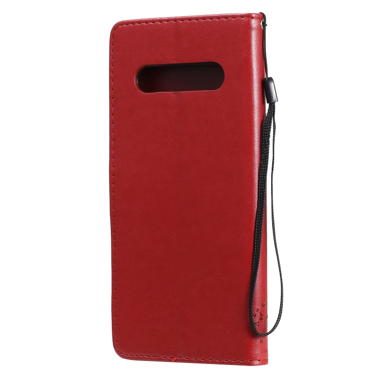For LG V60 ThinQ 5G Tree & Cat Embossed Pattern Horizontal Flip Leather Case with Holder & Card Slots & Wallet & Lanyard