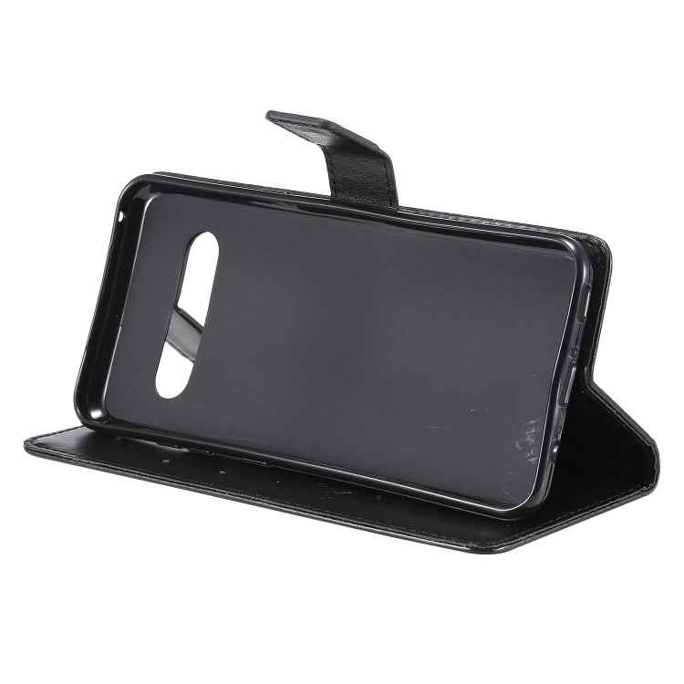 For LG V60 ThinQ 5G Tree & Cat Embossed Pattern Horizontal Flip Leather Case with Holder & Card Slots & Wallet & Lanyard