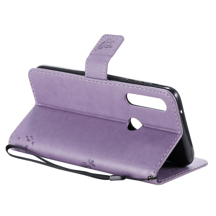 For Motorola Moto G Power Tree & Cat Embossed Pattern Horizontal Flip Leather Case with Holder & Card Slots & Wallet & Lanyard