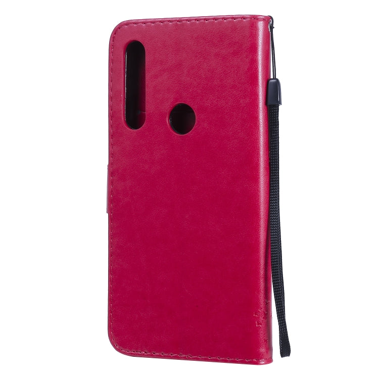 For Motorola Moto G Power Tree & Cat Embossed Pattern Horizontal Flip Leather Case with Holder & Card Slots & Wallet & Lanyard