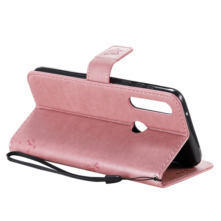 For Motorola Moto G Power Tree & Cat Embossed Pattern Horizontal Flip Leather Case with Holder & Card Slots & Wallet & Lanyard