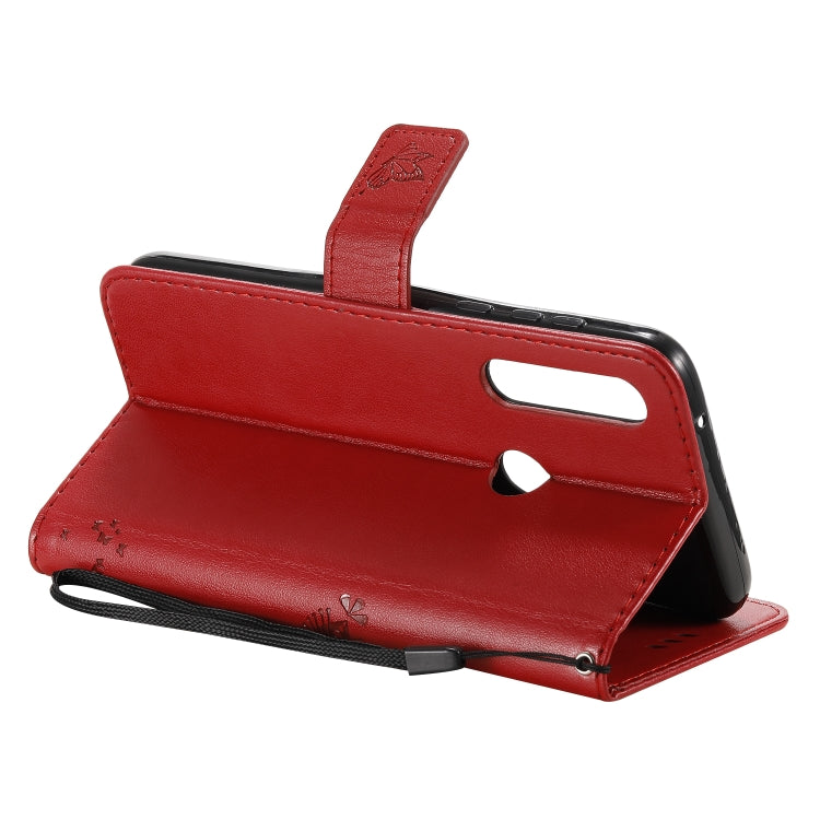 For Motorola Moto G Power Tree & Cat Embossed Pattern Horizontal Flip Leather Case with Holder & Card Slots & Wallet & Lanyard