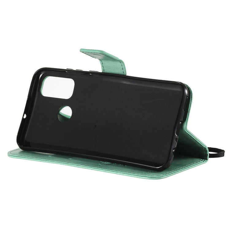 For Huawei P Smart 2020 Tree & Cat Embossed Pattern Horizontal Flip Leather Case with Holder & Card Slots & Wallet & Lanyard