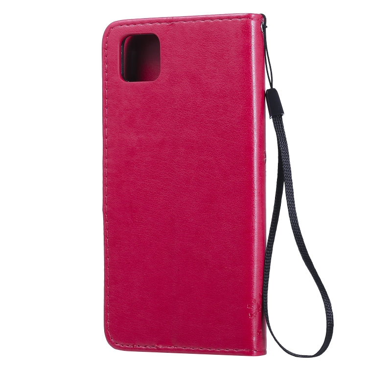 For Huawei Y5p Tree & Cat Embossed Pattern Horizontal Flip Leather Case with Holder & Card Slots & Wallet & Lanyard