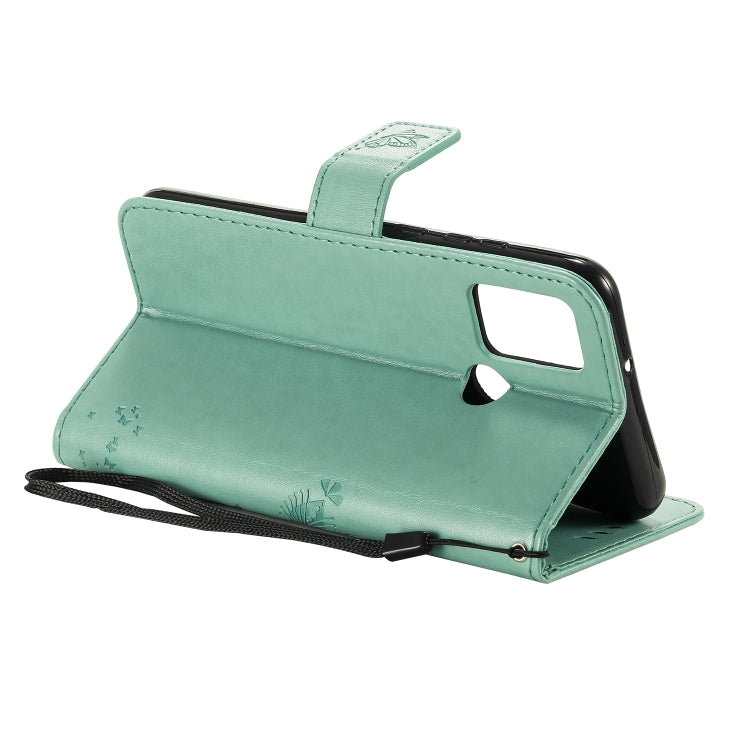 For Huawei Honor 9A Tree & Cat Embossed Pattern Horizontal Flip Leather Case with Holder & Card Slots & Wallet & Lanyard