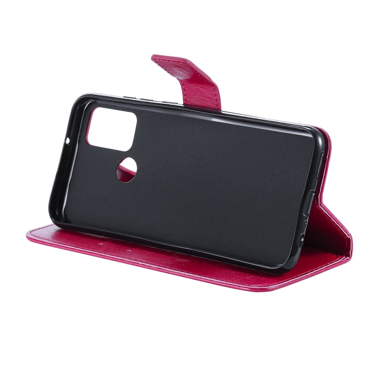 For Huawei Honor 9A Tree & Cat Embossed Pattern Horizontal Flip Leather Case with Holder & Card Slots & Wallet & Lanyard