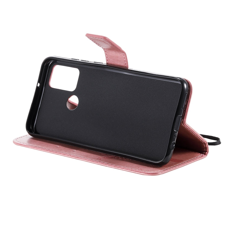 For Huawei Honor 9A Tree & Cat Embossed Pattern Horizontal Flip Leather Case with Holder & Card Slots & Wallet & Lanyard