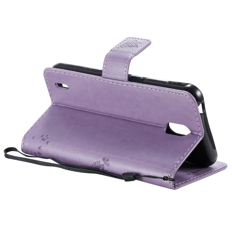 For Nokia 1.3 Tree & Cat Embossed Pattern Horizontal Flip Leather Case with Holder & Card Slots & Wallet & Lanyard