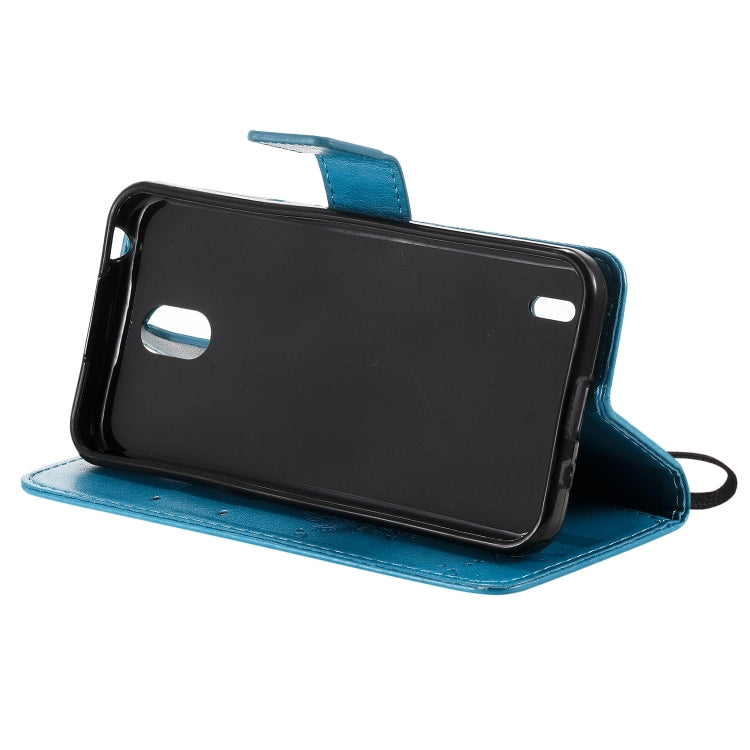 For Nokia 1.3 Tree & Cat Embossed Pattern Horizontal Flip Leather Case with Holder & Card Slots & Wallet & Lanyard