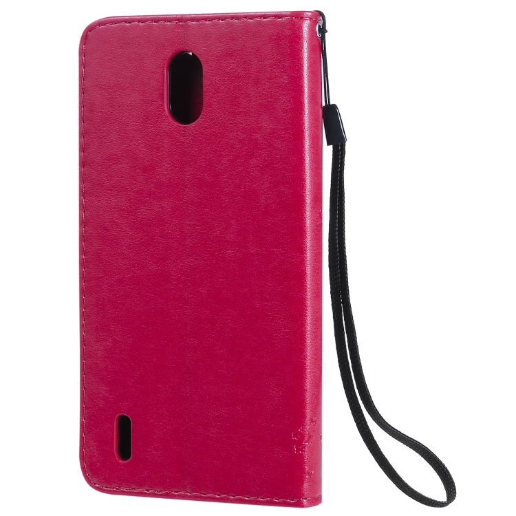 For Nokia 1.3 Tree & Cat Embossed Pattern Horizontal Flip Leather Case with Holder & Card Slots & Wallet & Lanyard