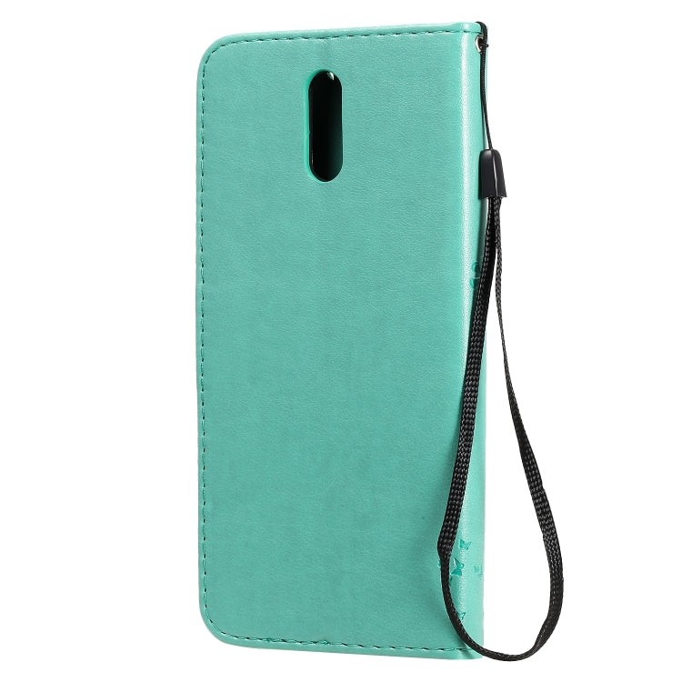 For Nokia 2.3 Tree & Cat Embossed Pattern Horizontal Flip Leather Case with Holder & Card Slots & Wallet & Lanyard