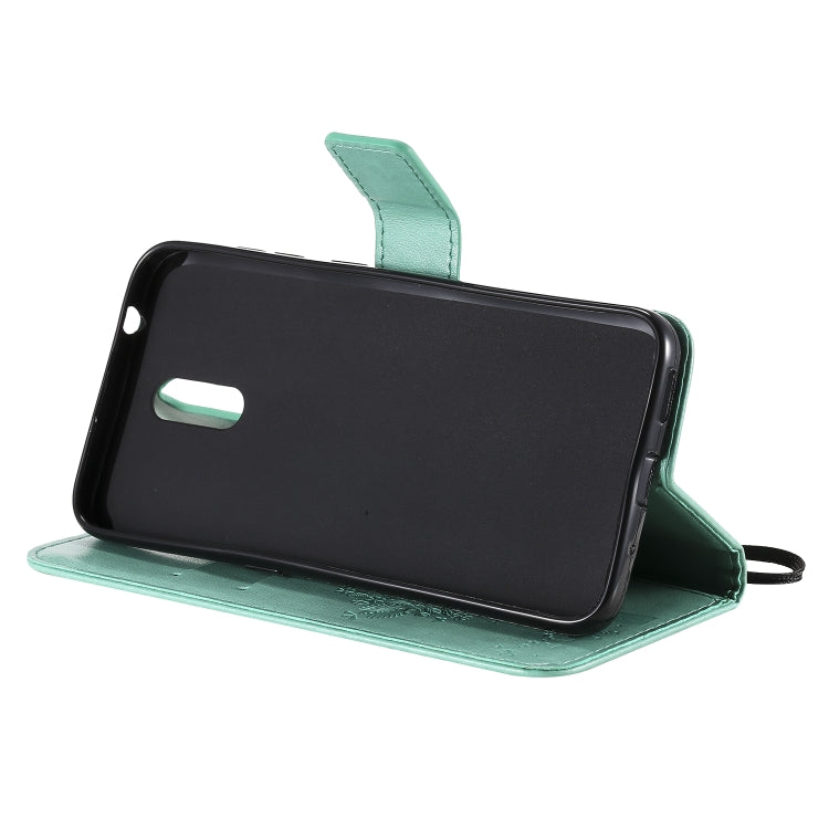 For Nokia 2.3 Tree & Cat Embossed Pattern Horizontal Flip Leather Case with Holder & Card Slots & Wallet & Lanyard