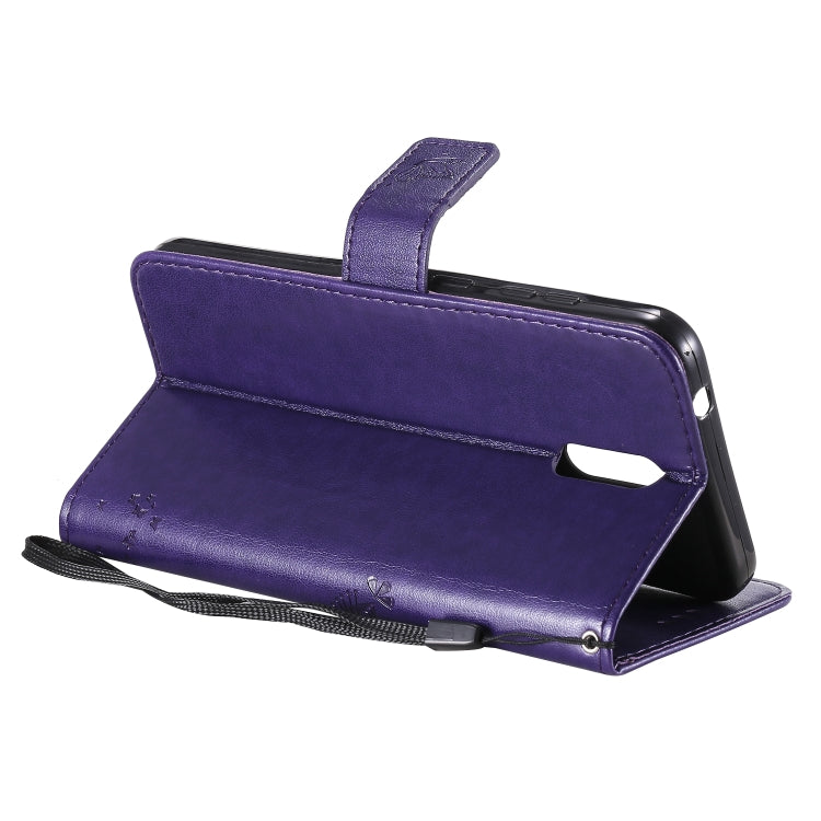 For Nokia 2.3 Tree & Cat Embossed Pattern Horizontal Flip Leather Case with Holder & Card Slots & Wallet & Lanyard