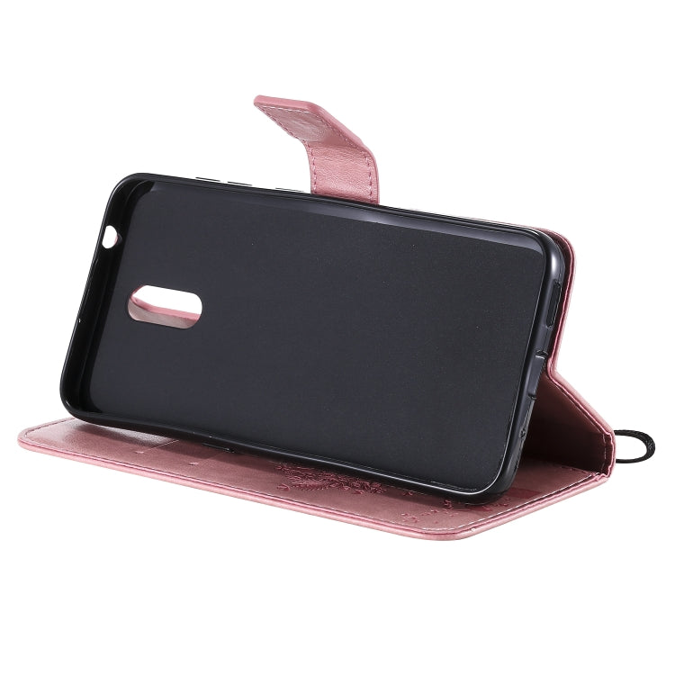 For Nokia 2.3 Tree & Cat Embossed Pattern Horizontal Flip Leather Case with Holder & Card Slots & Wallet & Lanyard