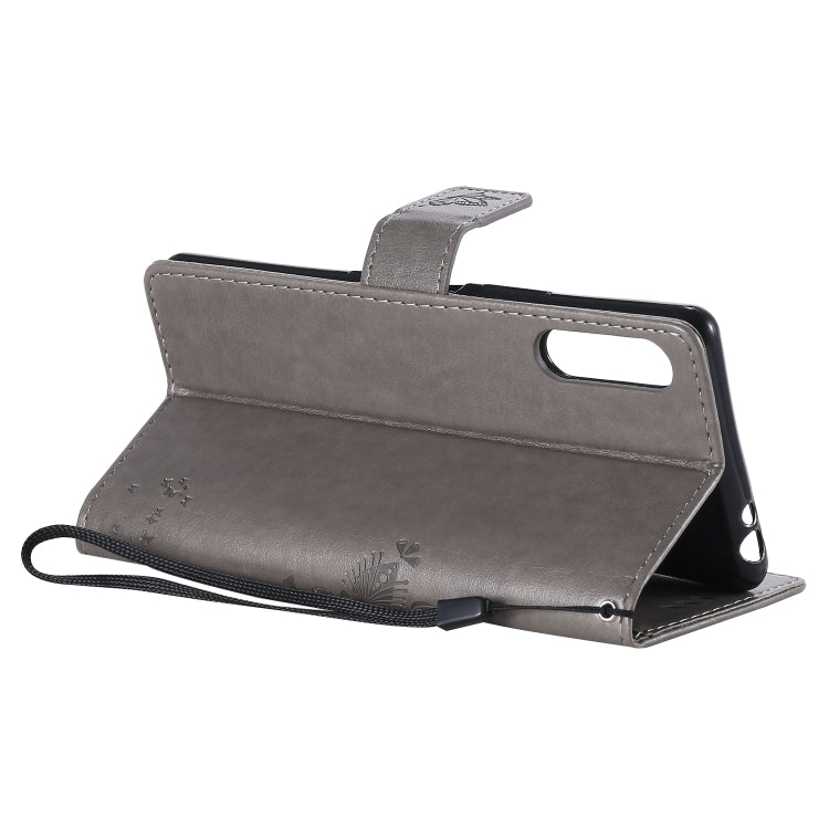 For Sony Xperia L4 Tree & Cat Embossed Pattern Horizontal Flip Leather Case with Holder & Card Slots & Wallet & Lanyard