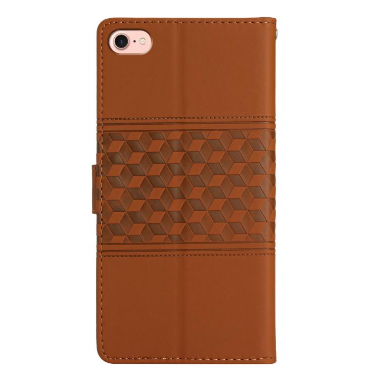 For iPhone 16e / 17e Diamond Embossed Skin Feel Leather Phone Case