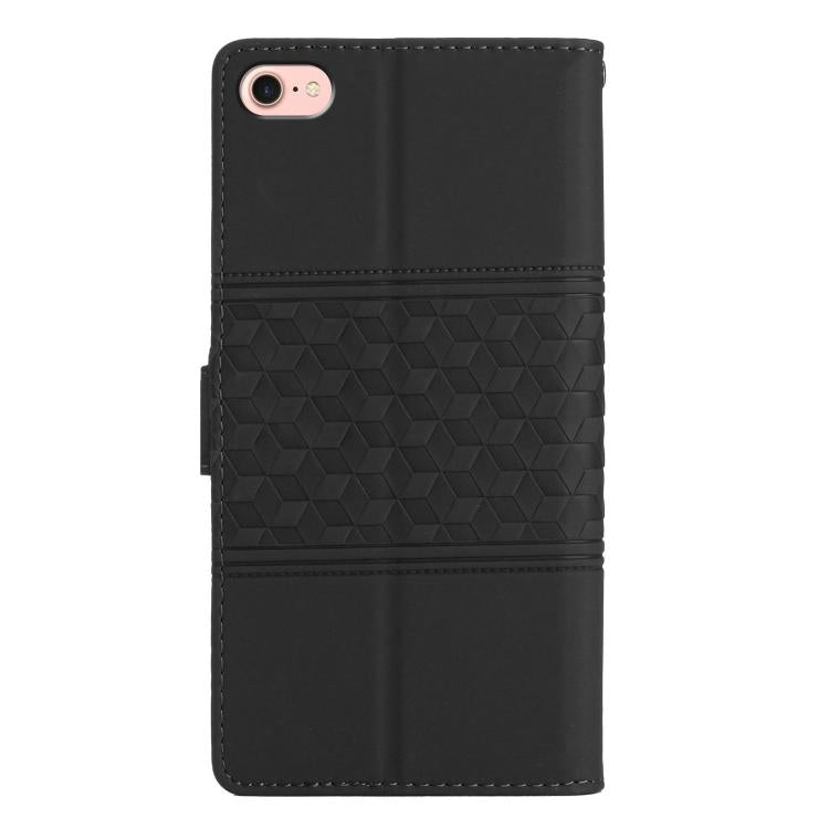 For iPhone 16e / 17e Diamond Embossed Skin Feel Leather Phone Case