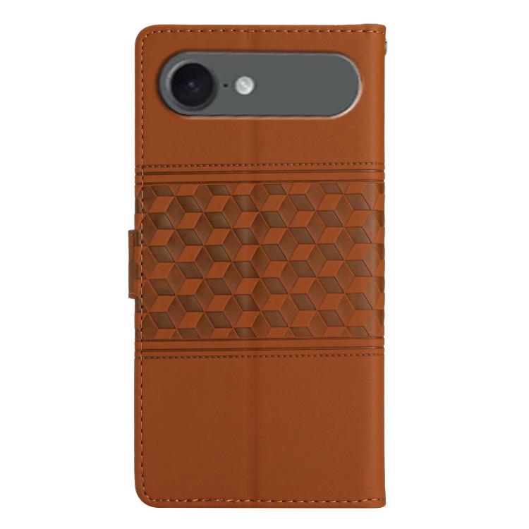 For iPhone Air Diamond Embossed Skin Feel Leather Phone Case