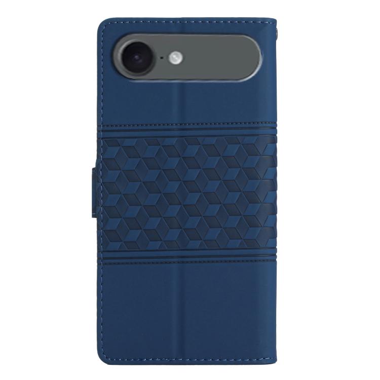 For iPhone Air Diamond Embossed Skin Feel Leather Phone Case