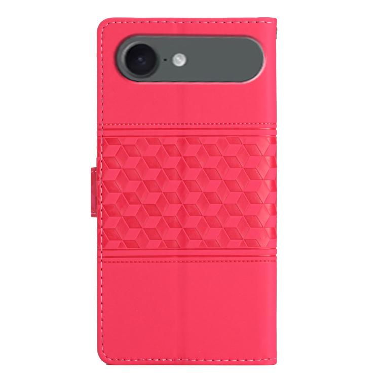 For iPhone Air Diamond Embossed Skin Feel Leather Phone Case