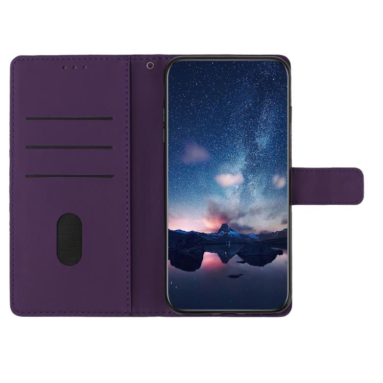 For iPhone 17 Pro Diamond Embossed Skin Feel Leather Phone Case