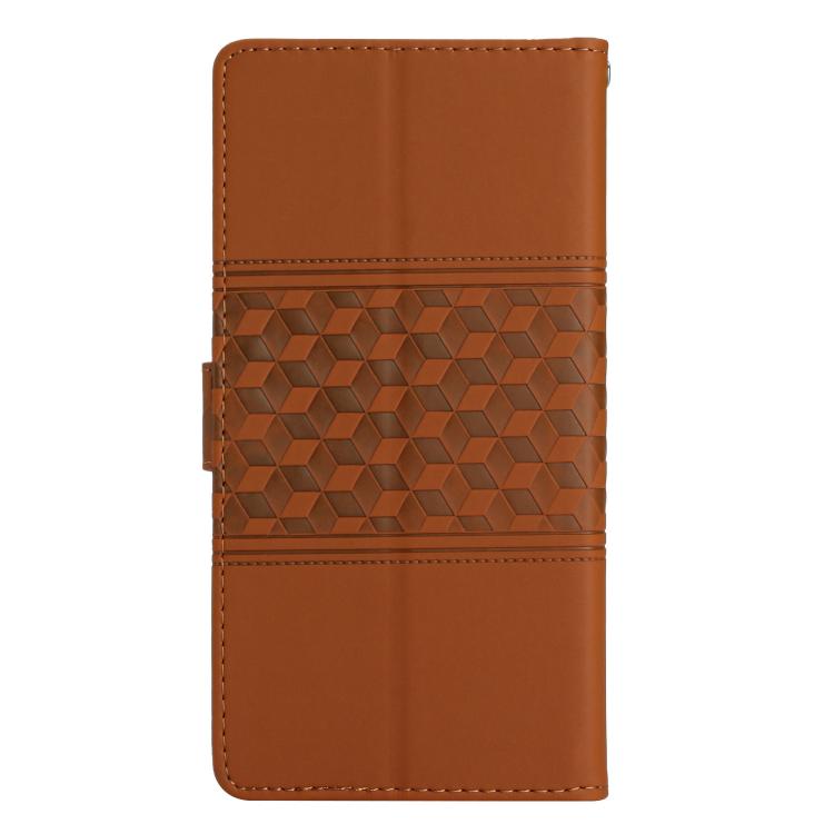 For iPhone 17 Pro Max Diamond Embossed Skin Feel Leather Phone Case