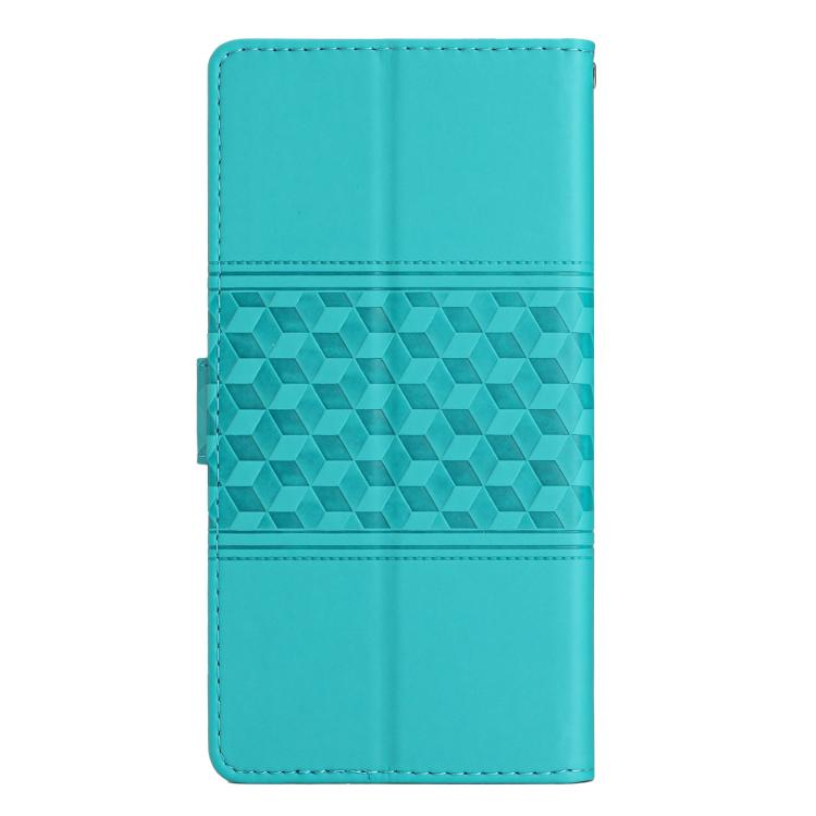 For iPhone 17 Pro Max Diamond Embossed Skin Feel Leather Phone Case