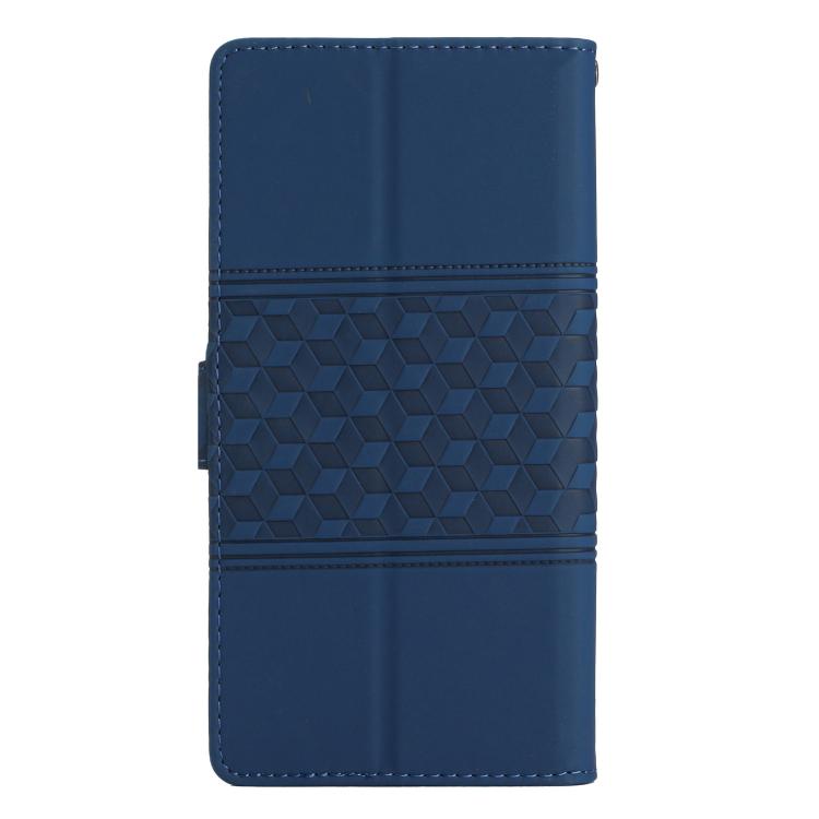 For iPhone 17 Pro Max Diamond Embossed Skin Feel Leather Phone Case