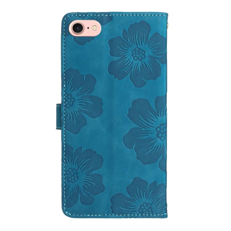 For iPhone 16e / 17e Flower Embossing Pattern Leather Phone Case