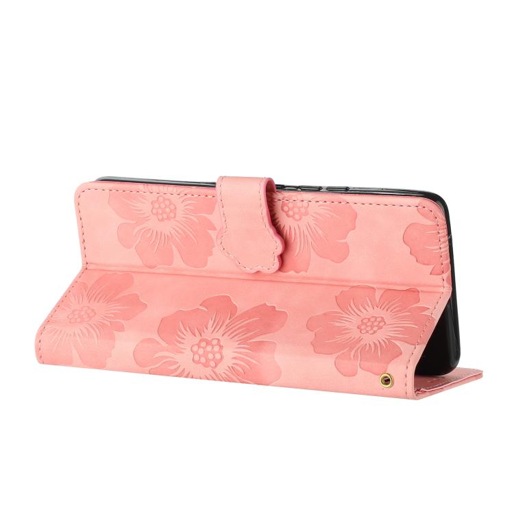 For iPhone 16e / 17e Flower Embossing Pattern Leather Phone Case