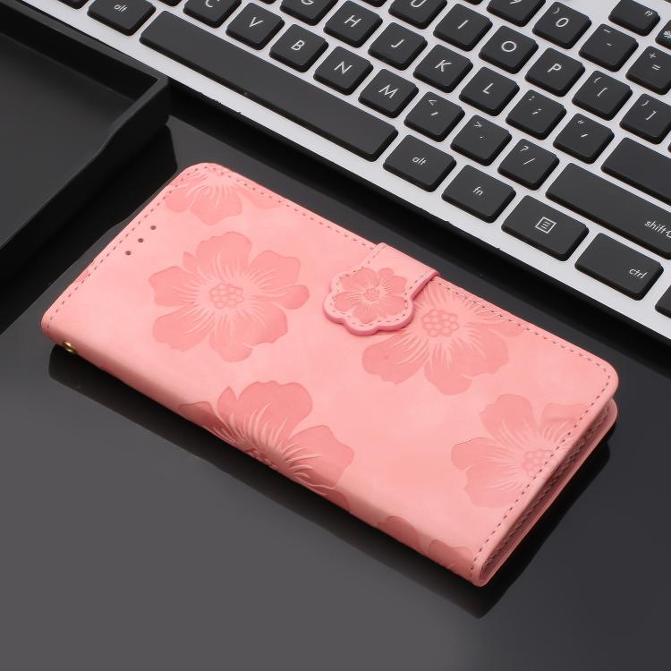 For iPhone Air Flower Embossing Pattern Leather Phone Case