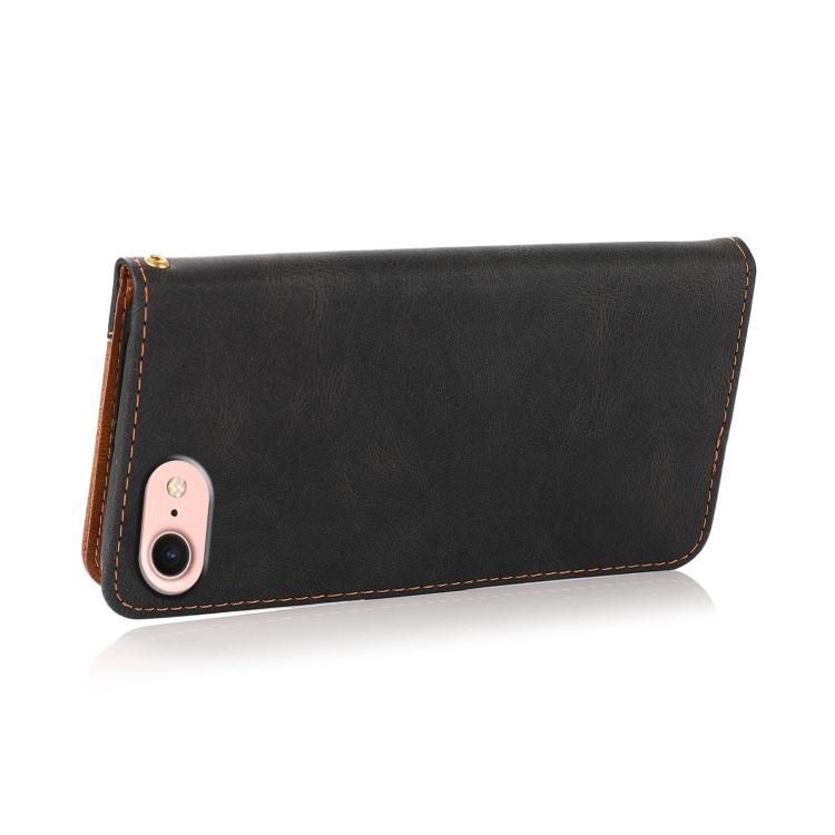 For iPhone 16e / 17e Dual-color Stitching Leather Phone Case