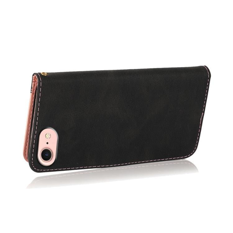 For iPhone 16e / 17e Dual-color Stitching Leather Phone Case