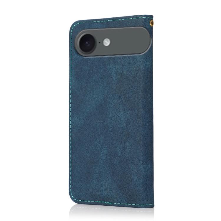 For iPhone Air Dual-color Stitching Leather Phone Case