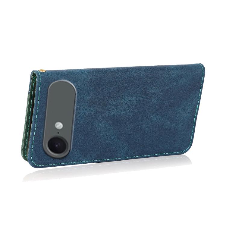 For iPhone Air Dual-color Stitching Leather Phone Case