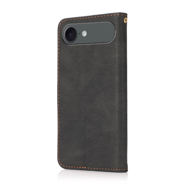 For iPhone Air Dual-color Stitching Leather Phone Case