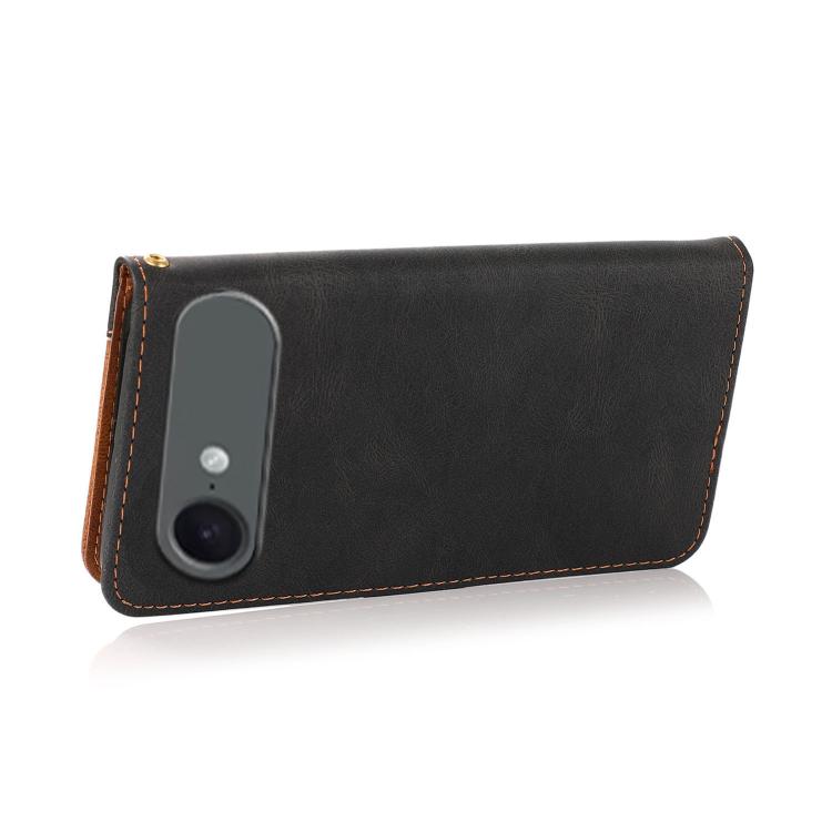 For iPhone Air Dual-color Stitching Leather Phone Case