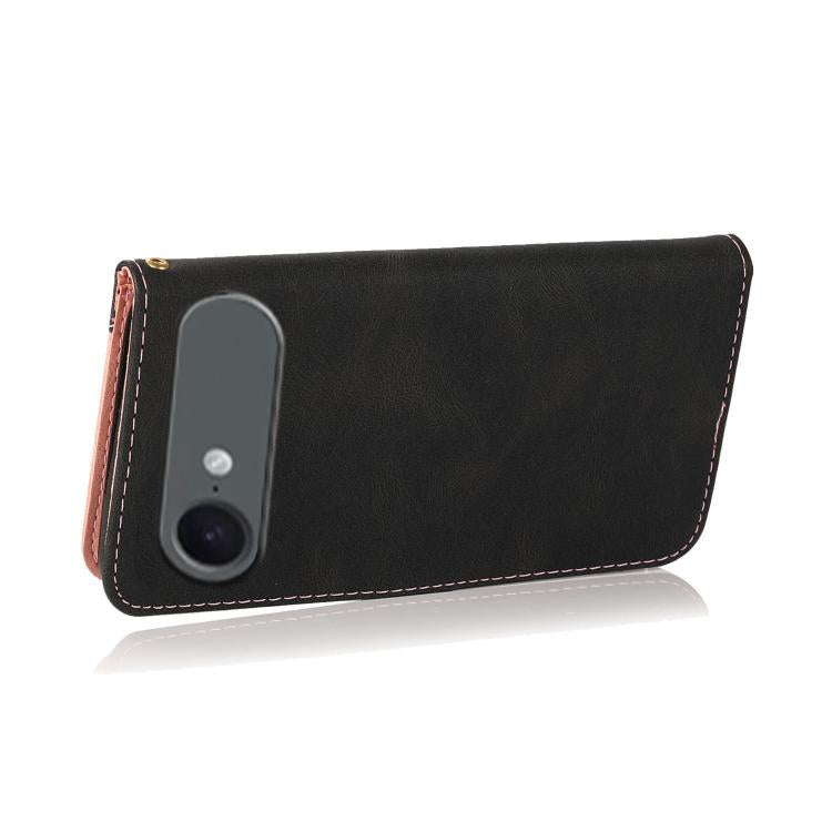 For iPhone Air Dual-color Stitching Leather Phone Case