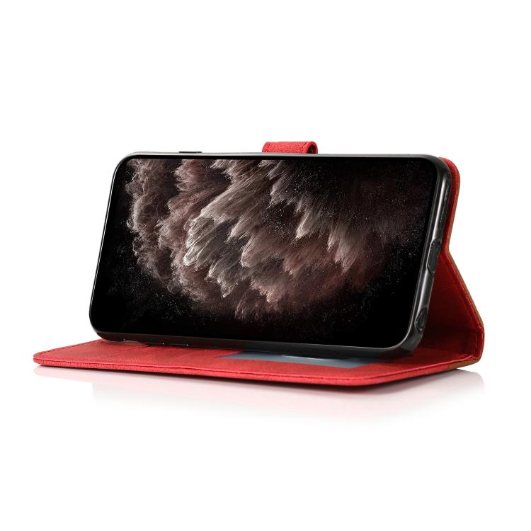 For iPhone Air Dual-color Stitching Leather Phone Case
