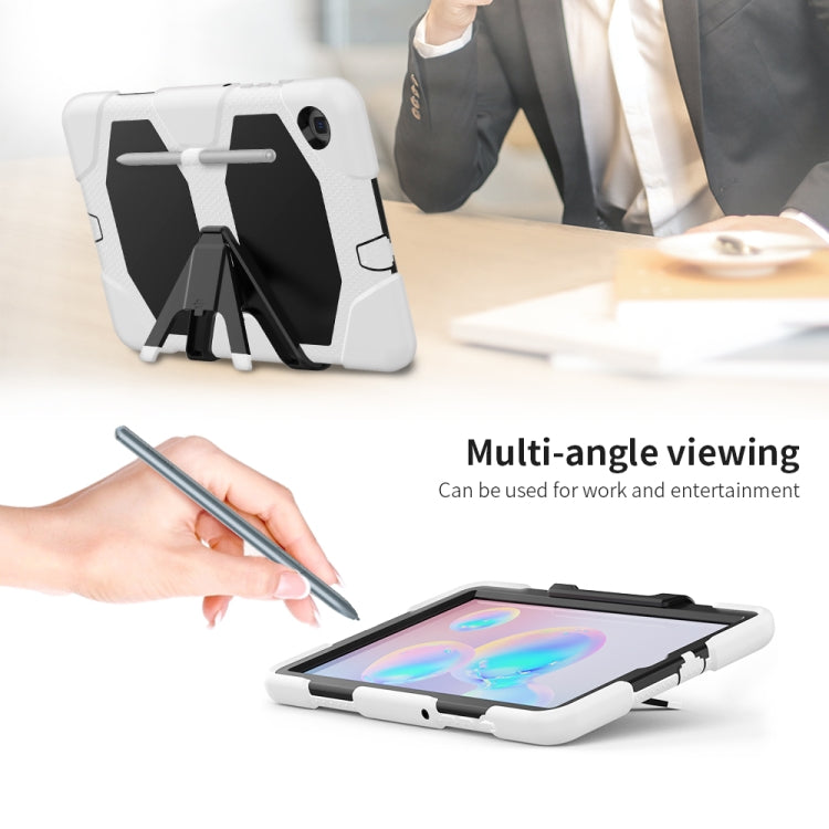 For Samsung Galaxy Tab S6 Lite P610 Shockproof Colorful Silicon + PC Protective Case with Holder & Pen Slot