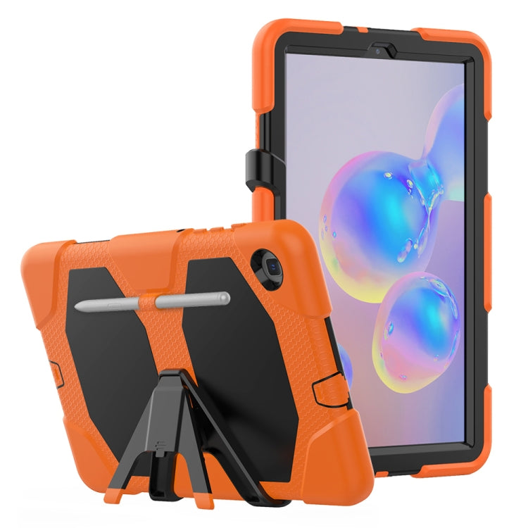 For Samsung Galaxy Tab S6 Lite P610 Shockproof Colorful Silicon + PC Protective Case with Holder & Pen Slot