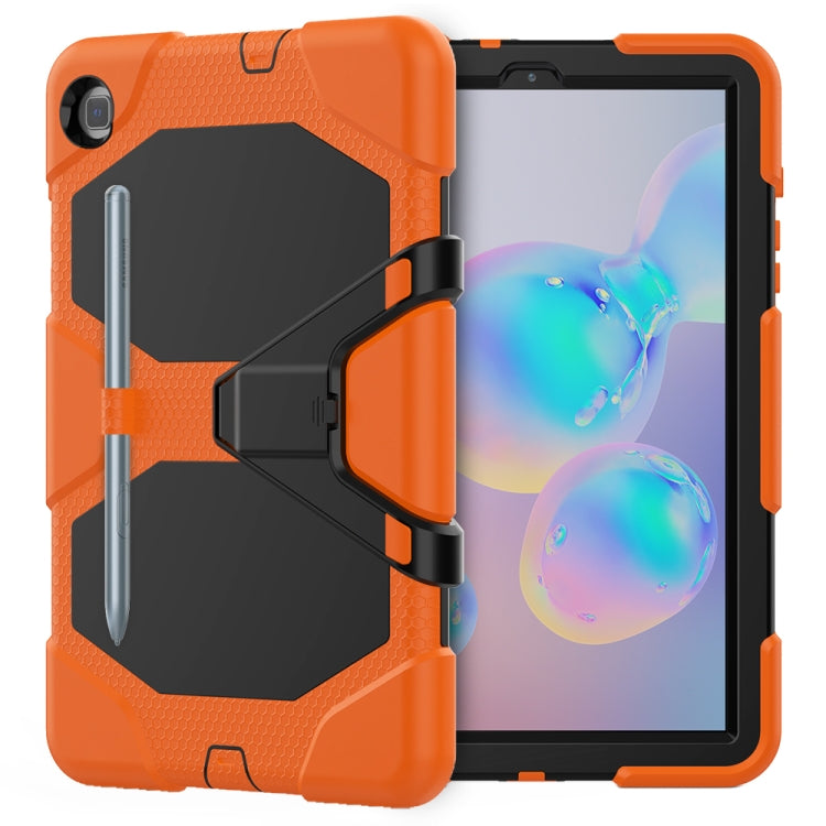 For Samsung Galaxy Tab S6 Lite P610 Shockproof Colorful Silicon + PC Protective Case with Holder & Pen Slot