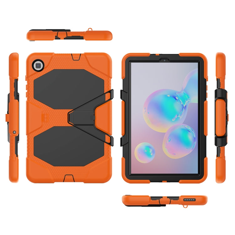 For Samsung Galaxy Tab S6 Lite P610 Shockproof Colorful Silicon + PC Protective Case with Holder & Pen Slot