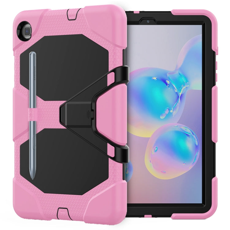 For Samsung Galaxy Tab S6 Lite P610 Shockproof Colorful Silicon + PC Protective Case with Holder & Pen Slot